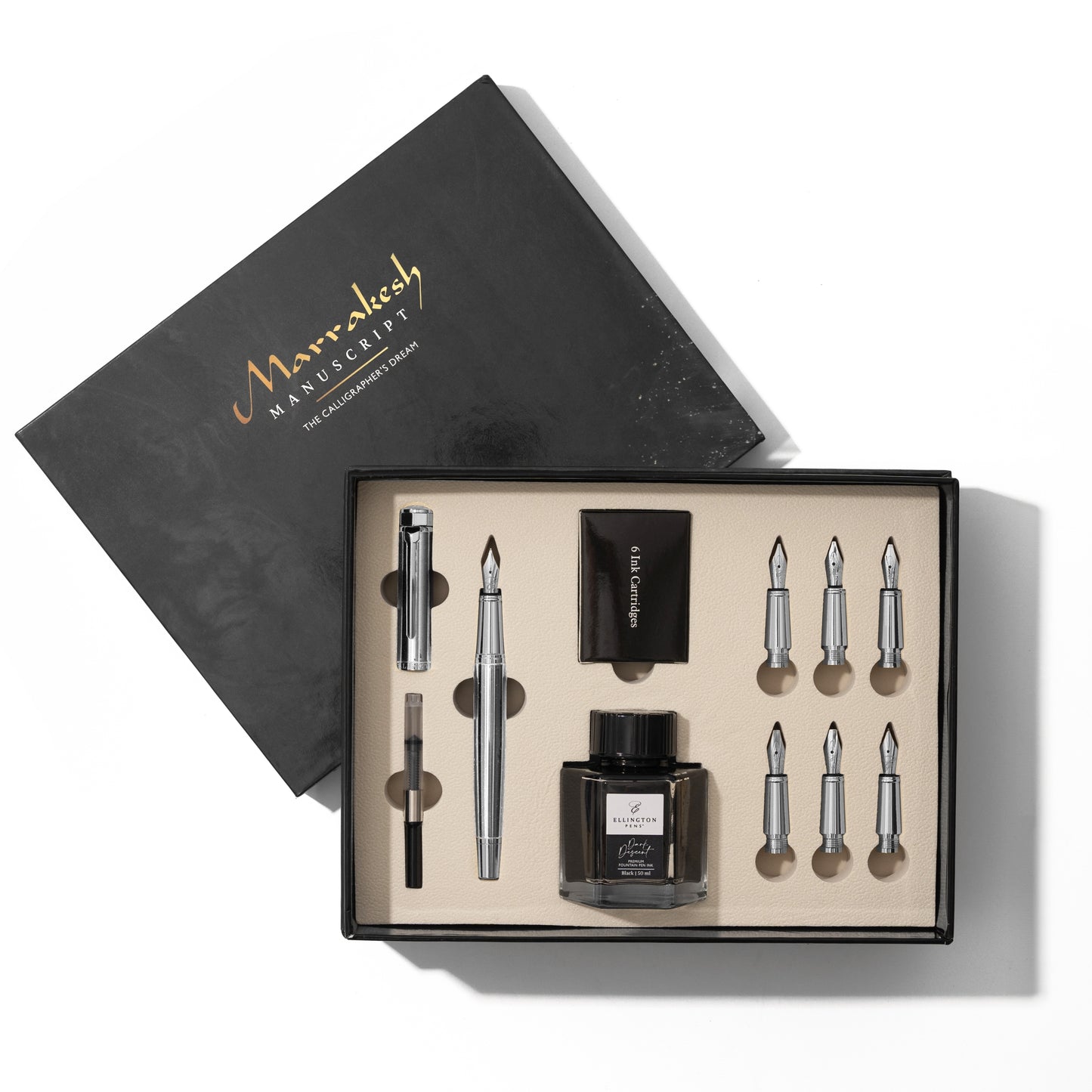 Silver Sonata Marrakesh Calligraphy Set