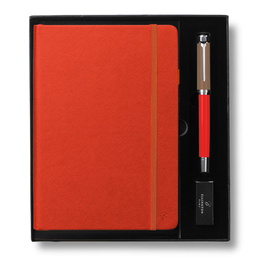 Crimson Rust Journal and Pen Gift Set