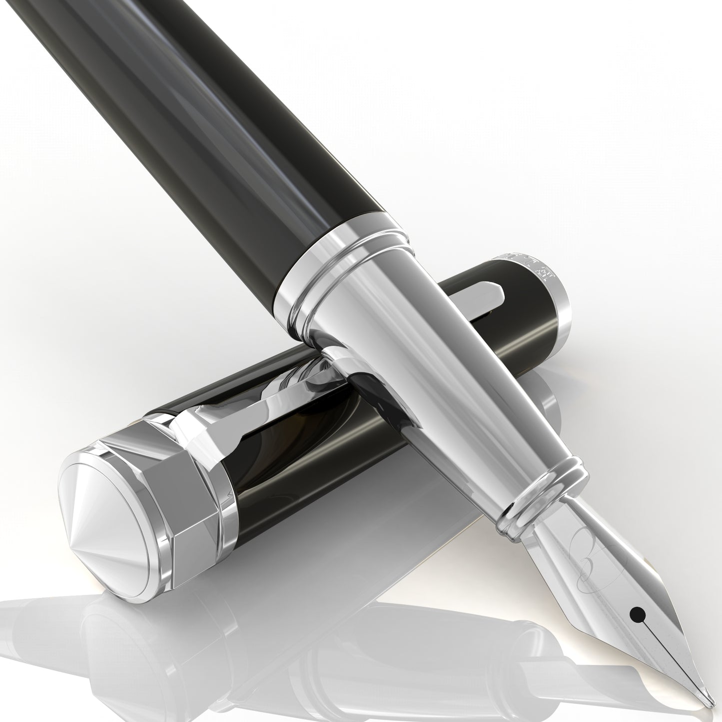 FREE Gift Exclusive Silver Quill Fountain Pen
