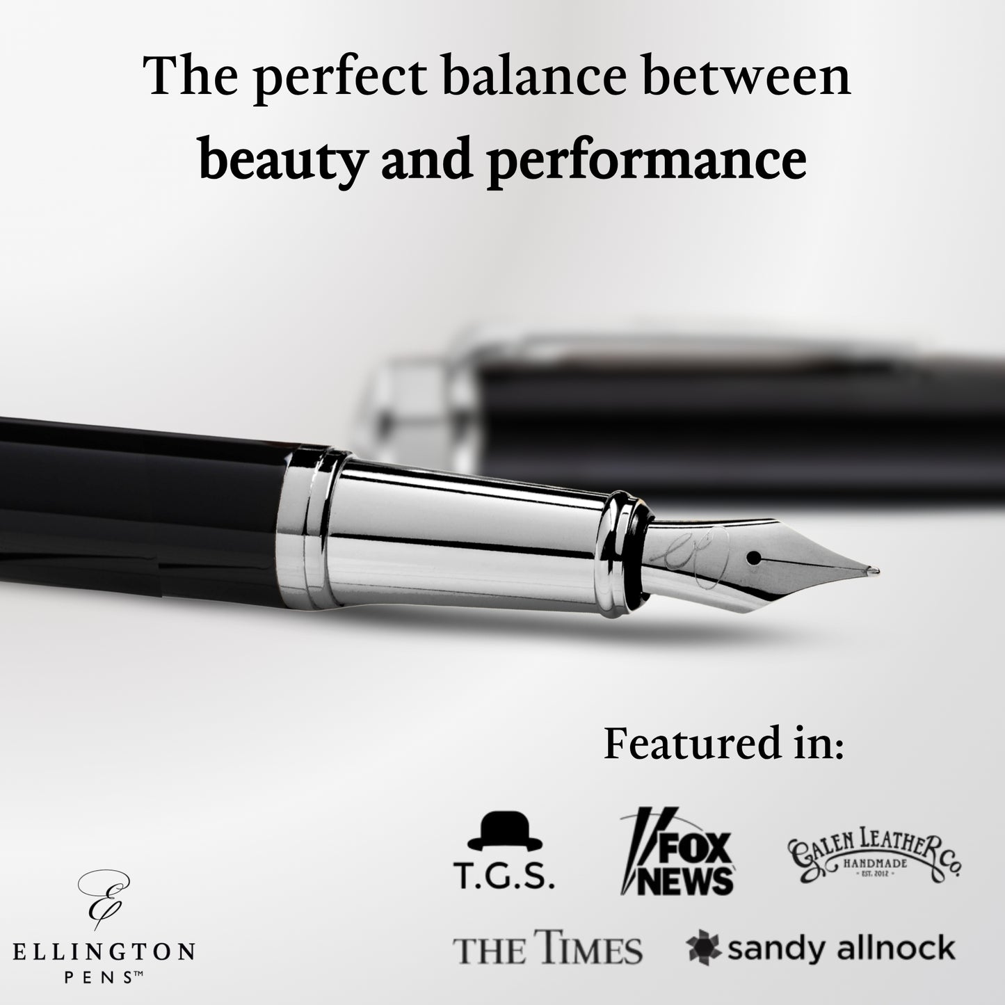 FREE Gift Exclusive Silver Quill Fountain Pen
