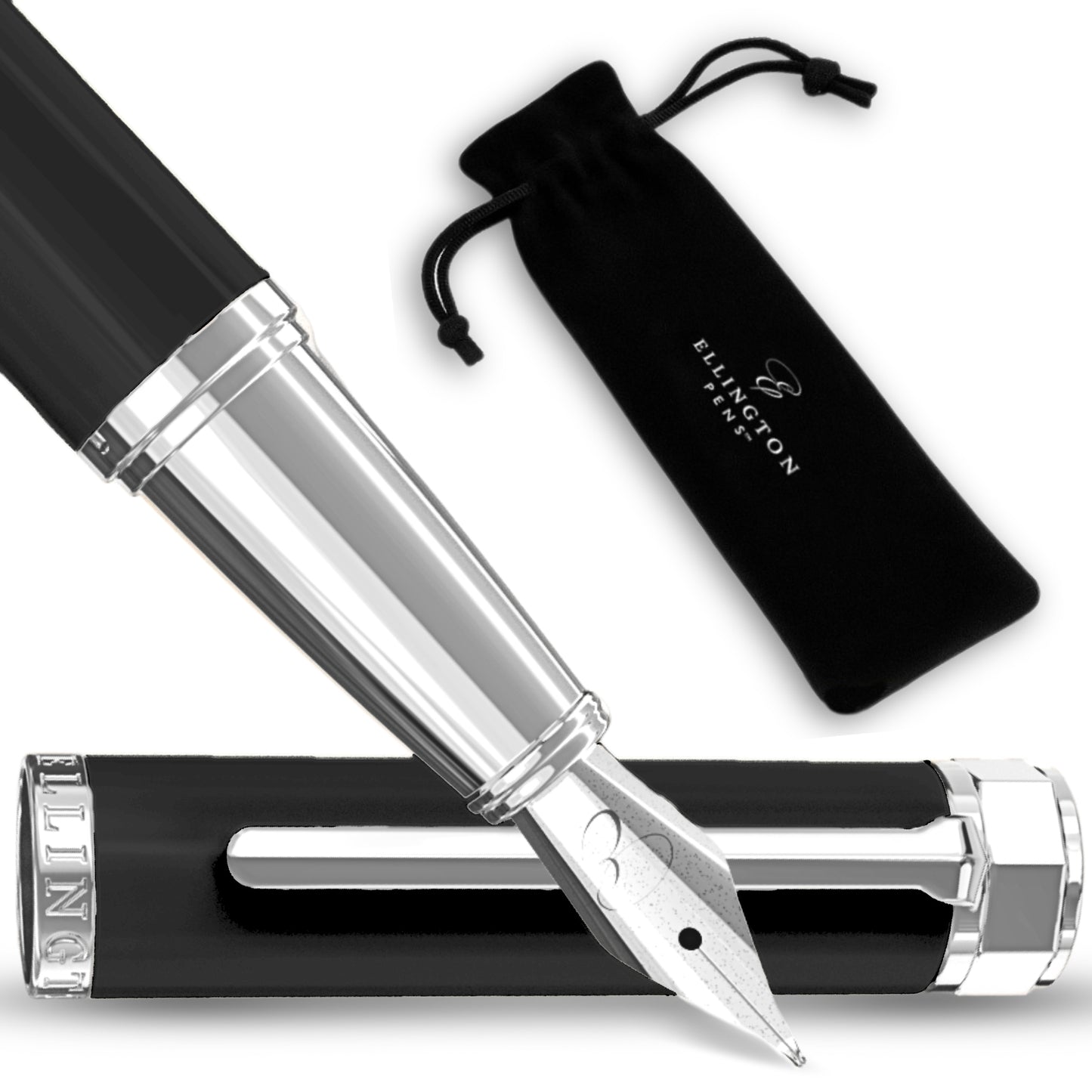 FREE Gift Exclusive Silver Quill Fountain Pen