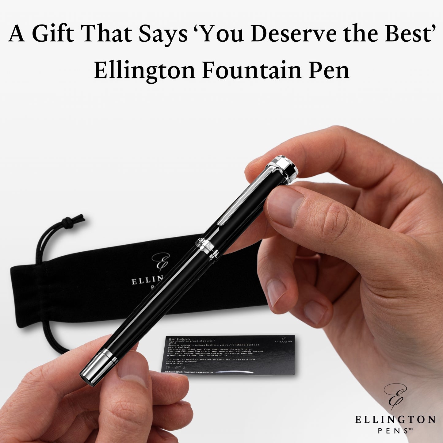 FREE Gift Exclusive Silver Quill Fountain Pen