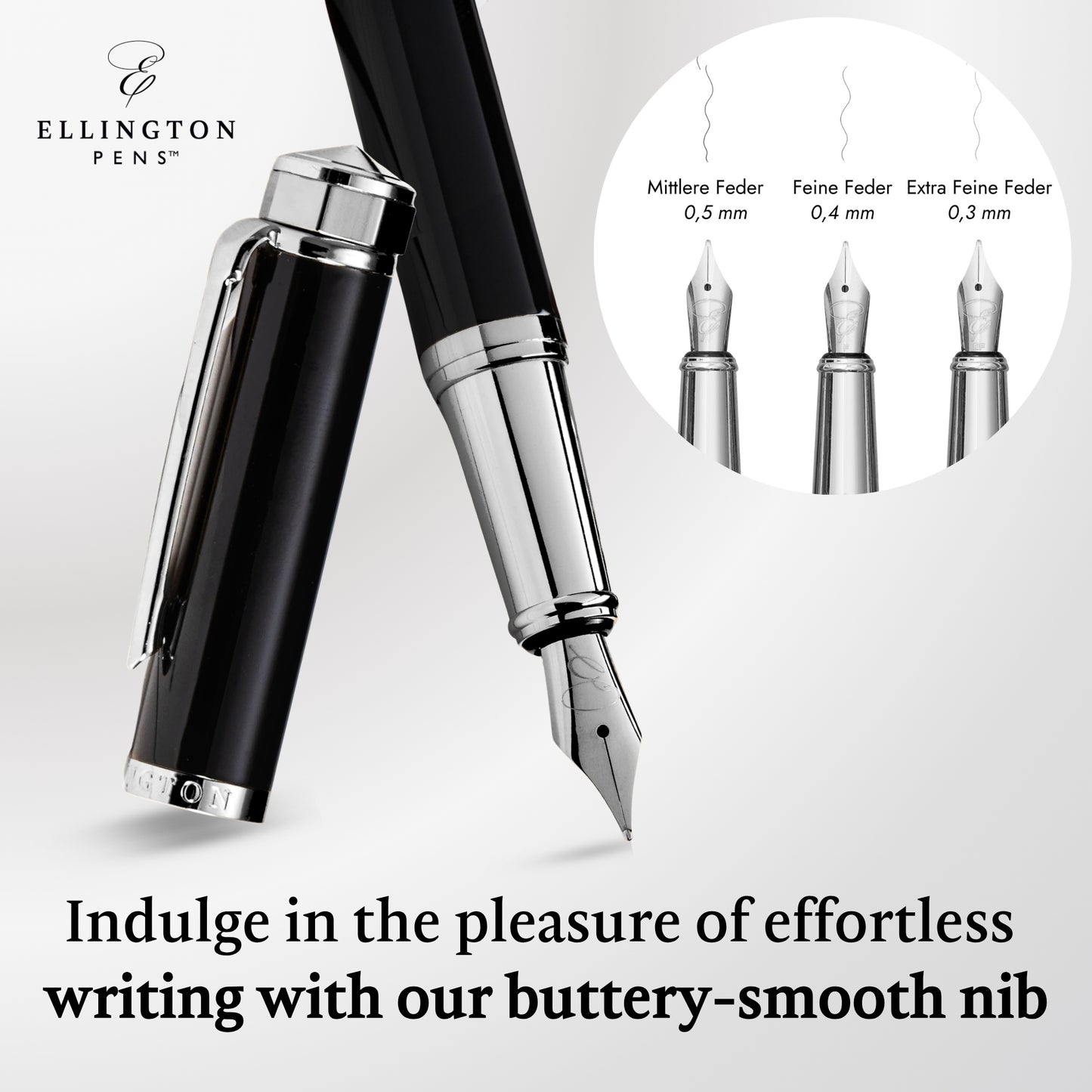 FREE Gift Exclusive Silver Quill Fountain Pen