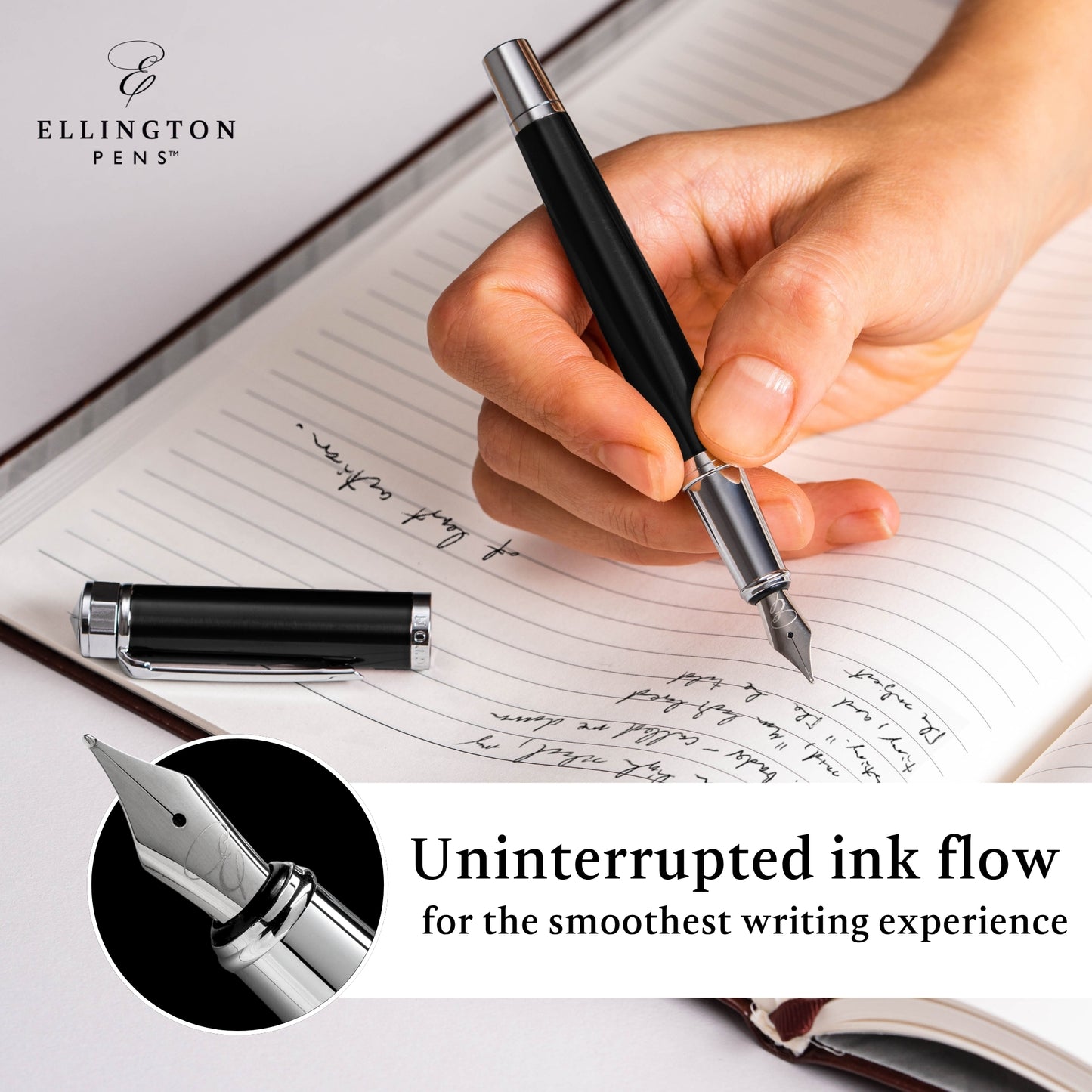 FREE Gift Exclusive Silver Quill Fountain Pen
