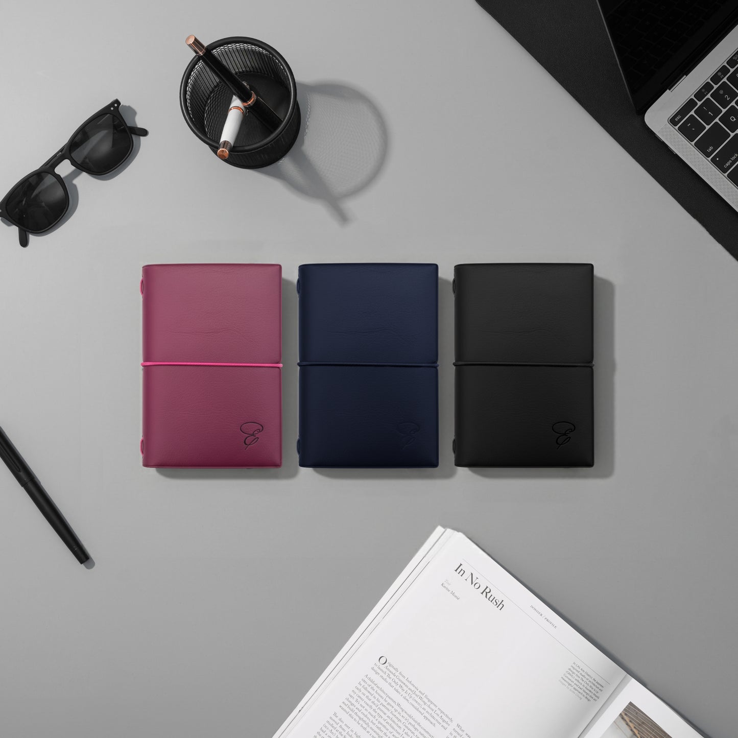 Dusty Rose Mini Journal - PU Leather