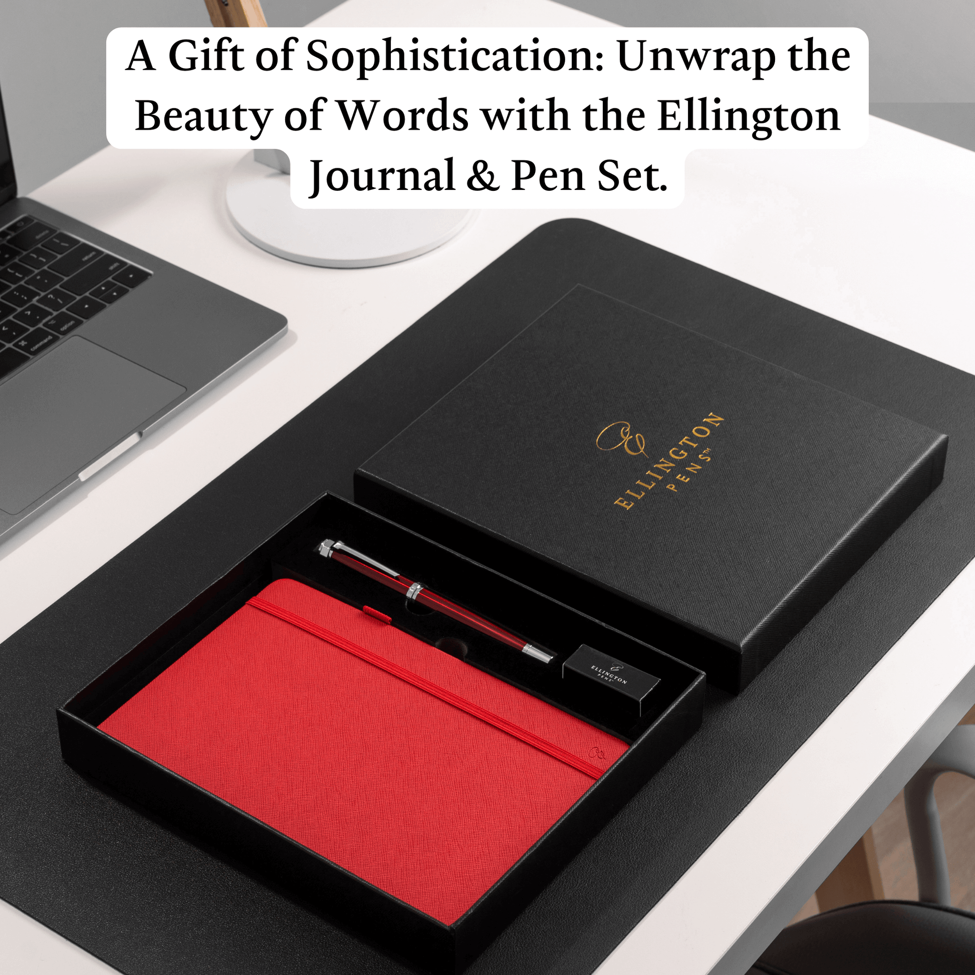 Scarlet Slate Journal and Pen Gift Set fountain pen