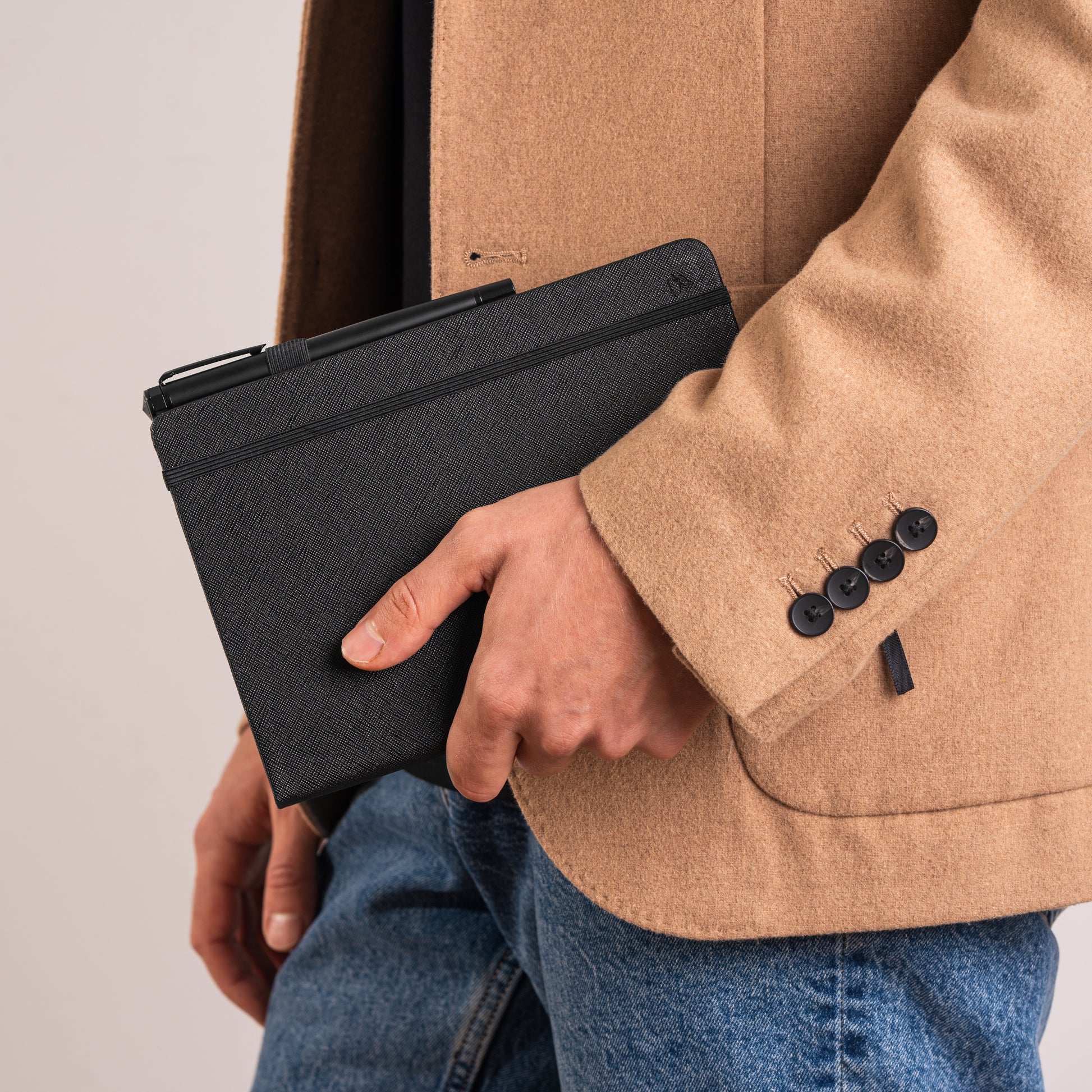 Black Journal - PU Saffiano Leather journal