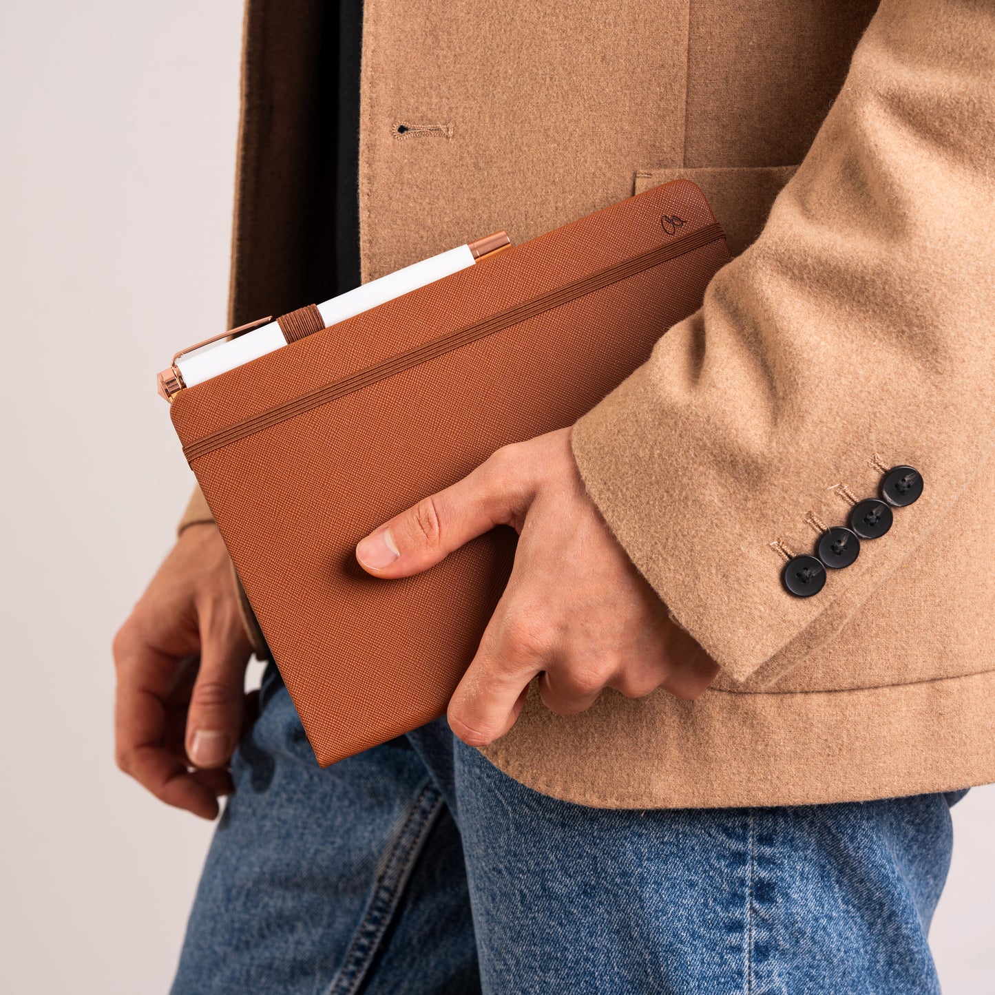Brown Journal - PU Saffiano Leather