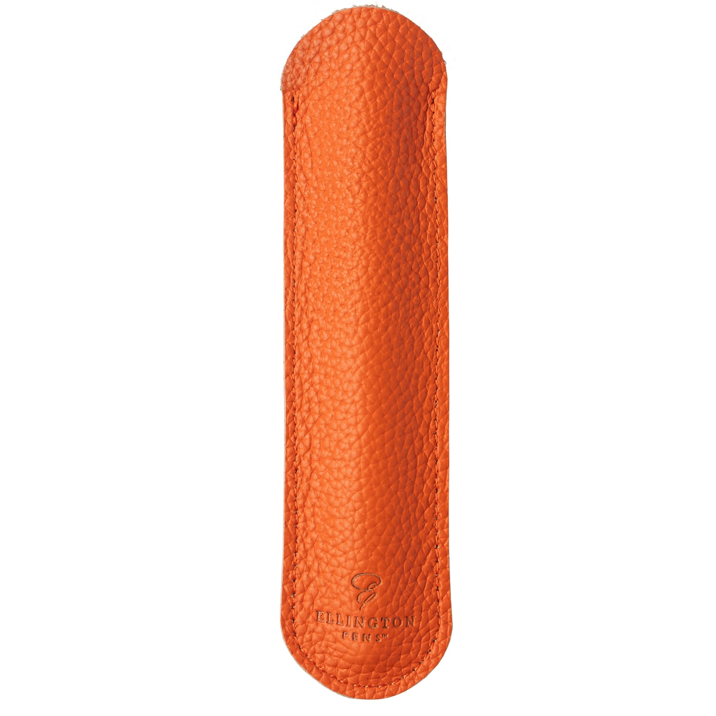 Leather Pen Sleeve Orange