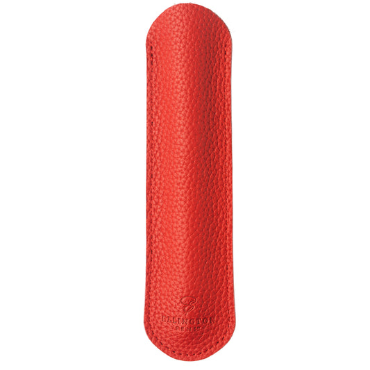 Leather Pen Sleeve Red