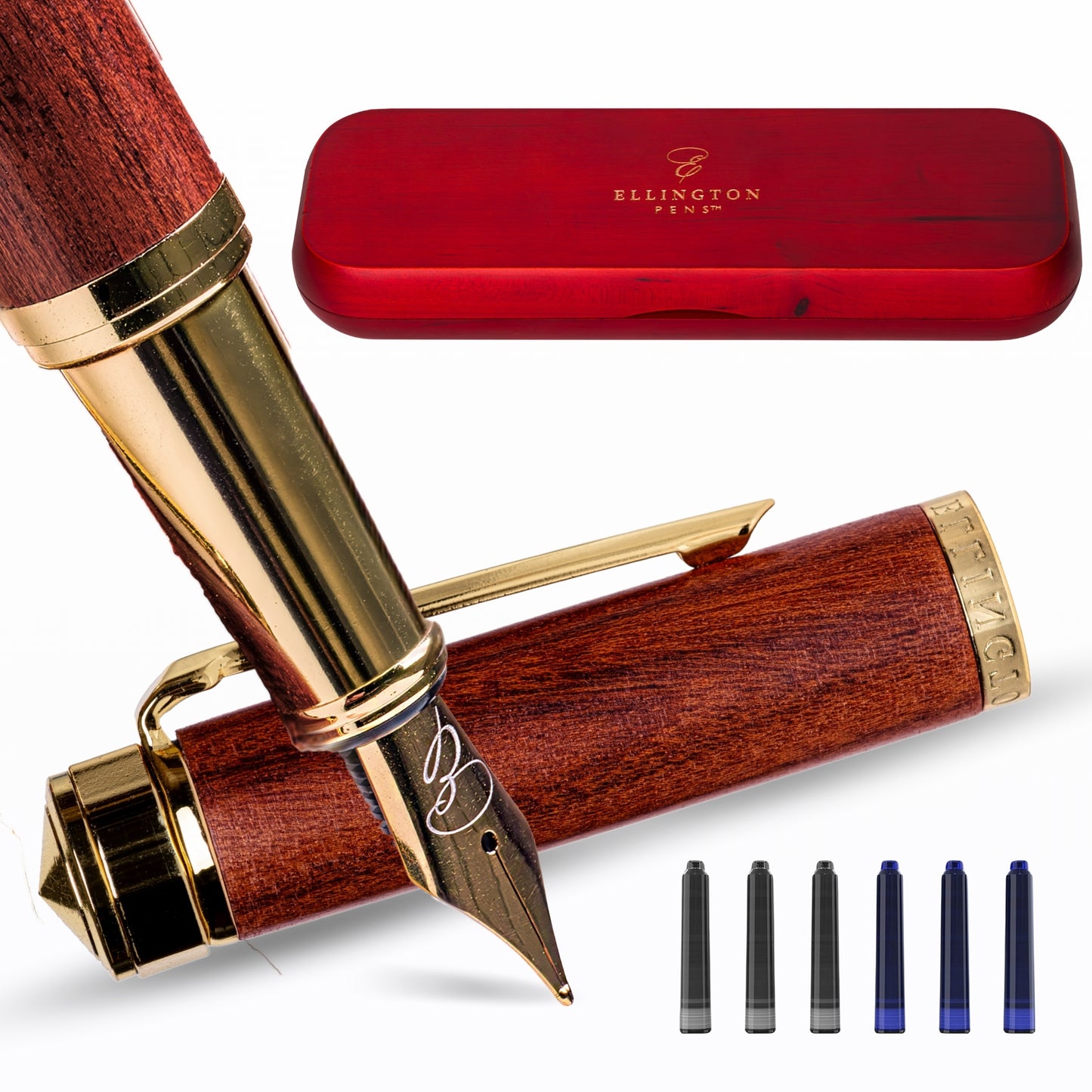Rosewood Radiance Fountain Pen