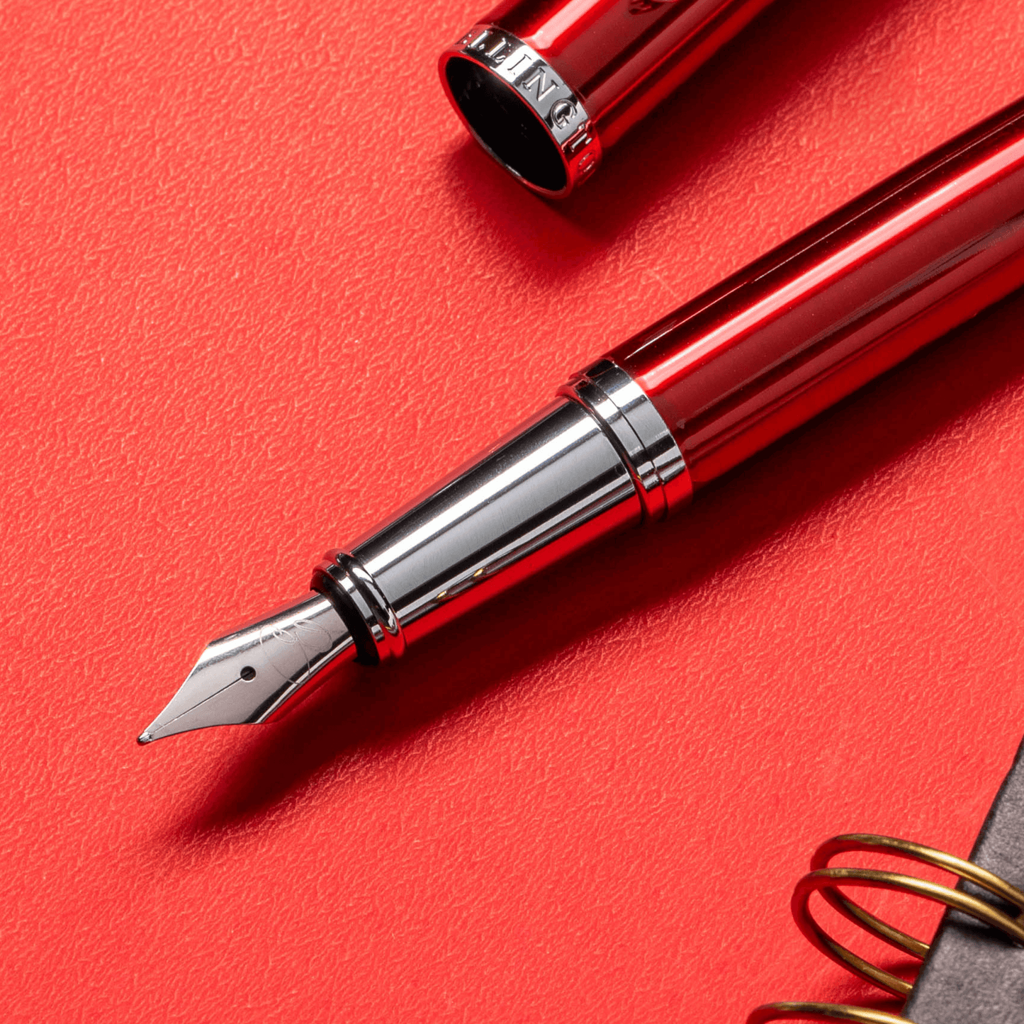 Replacement Nib with Ink Converter - Silver fountain pen