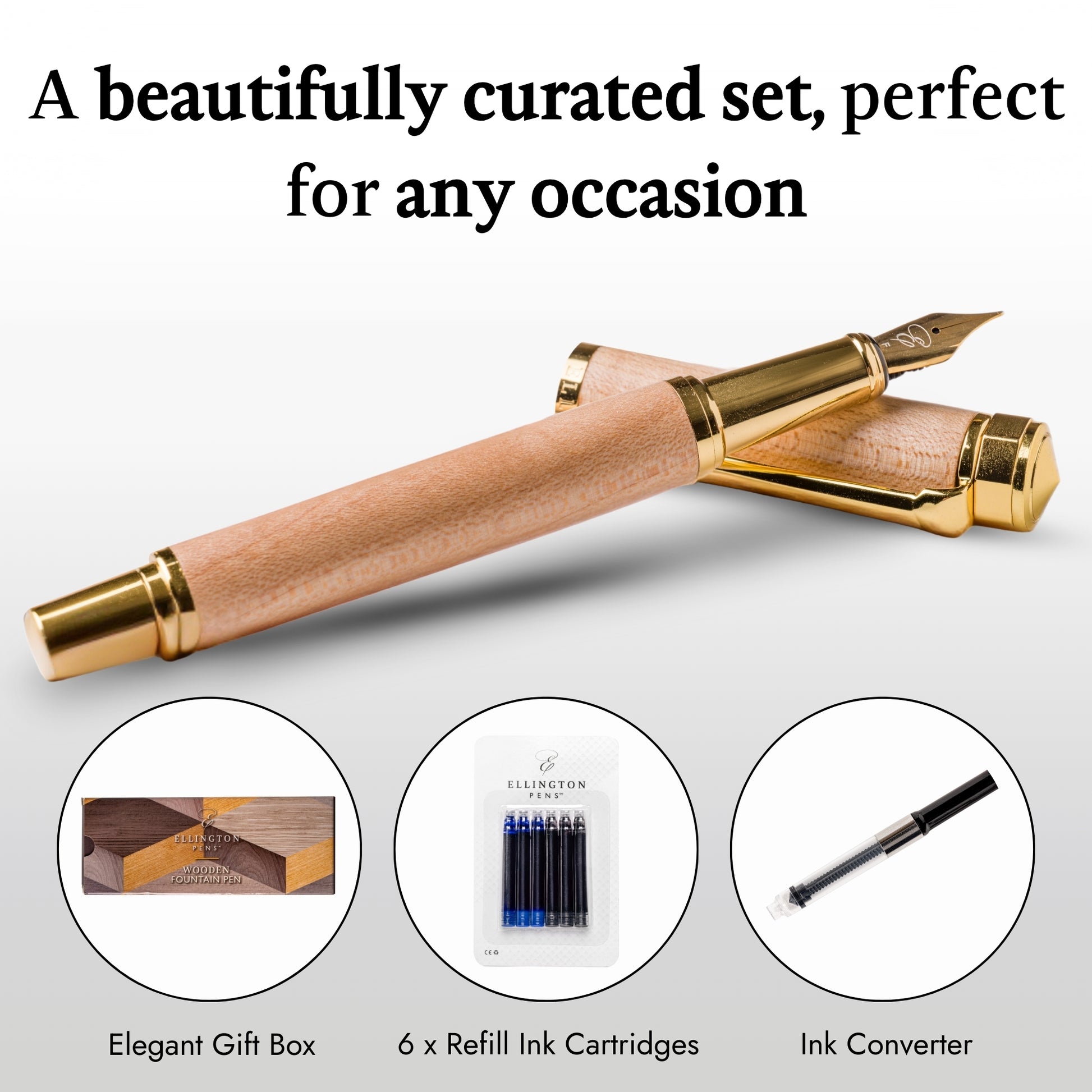 Maple Harmony Maplewood Fountain Pen - Main Image