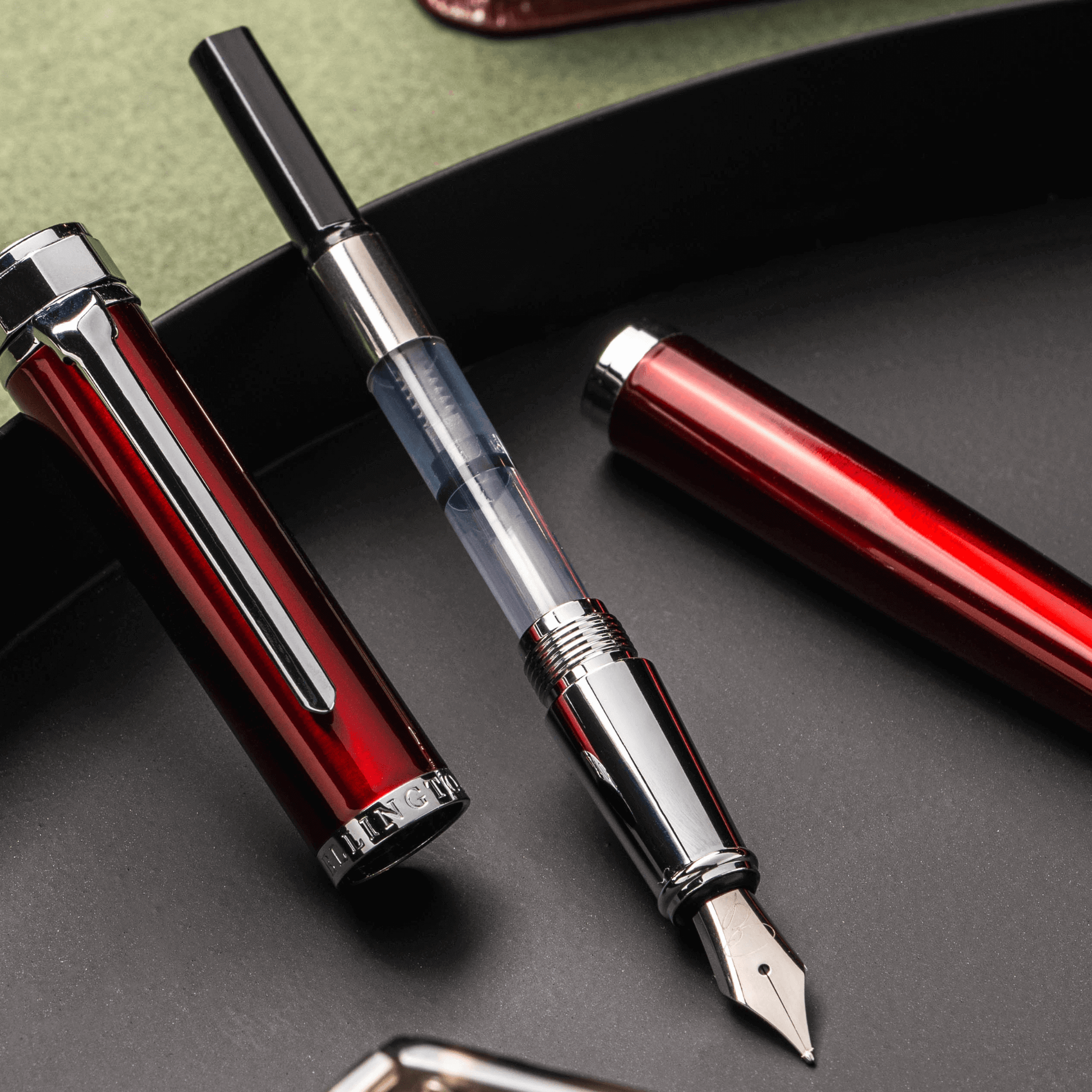 Replacement Nib with Ink Converter - Silver fountain pen
