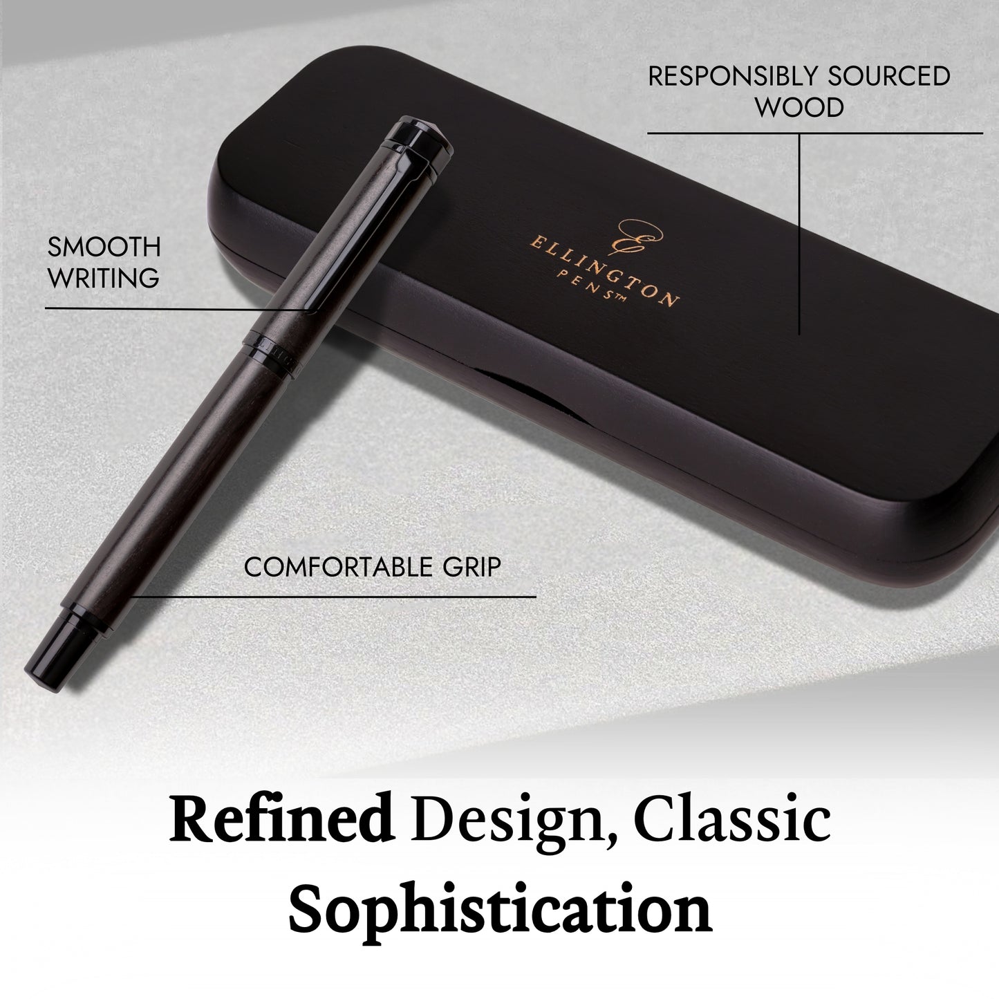 Ebon Elegance Blackwood Fountain Pen