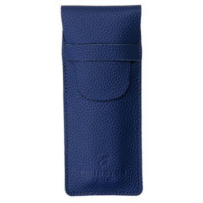 Leather Pen Case Blue