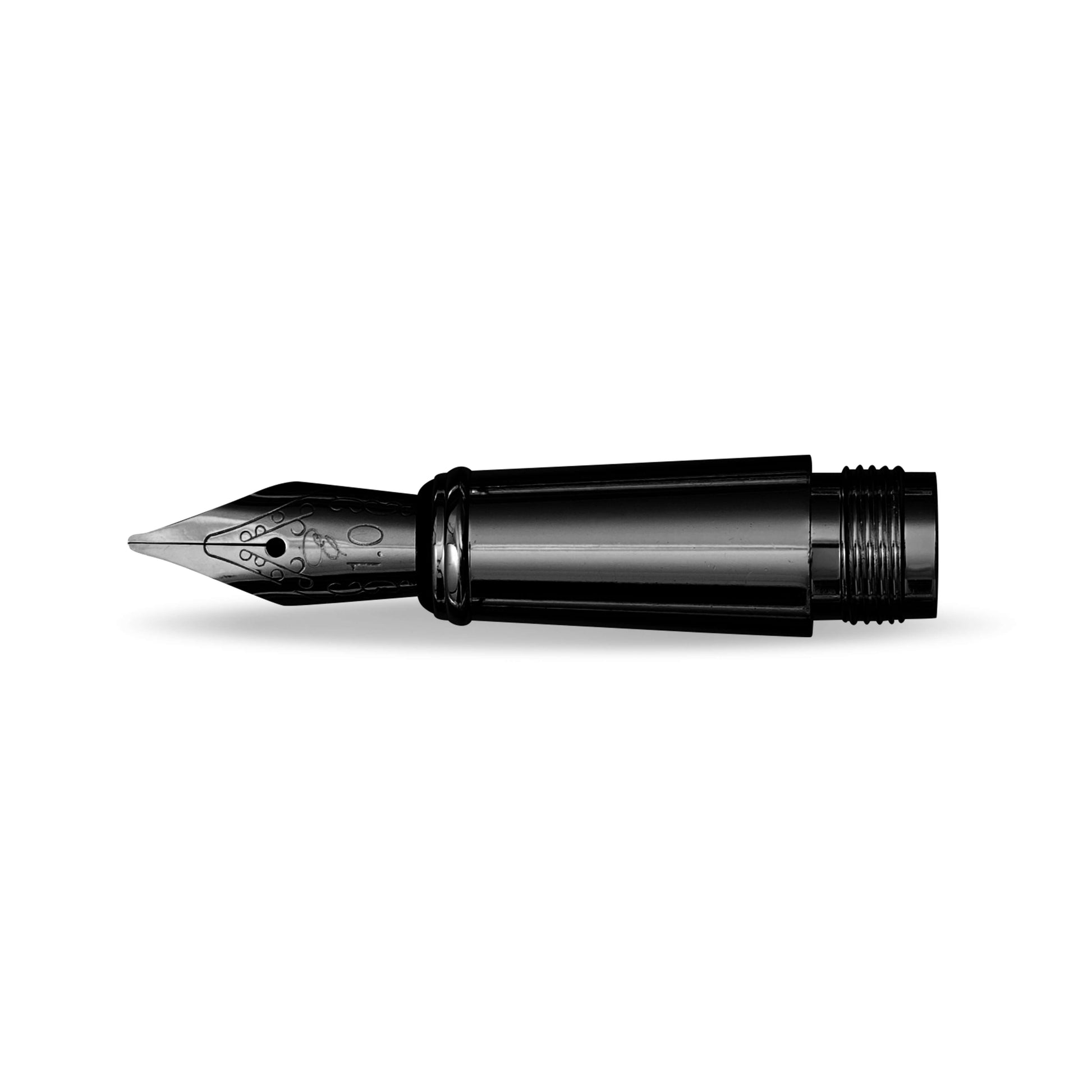 Replacement Nib with Ink Converter - All Black fountain pen