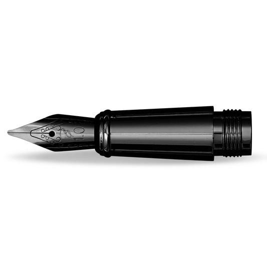 Replacement Nib with Ink Converter - All Black fountain pen