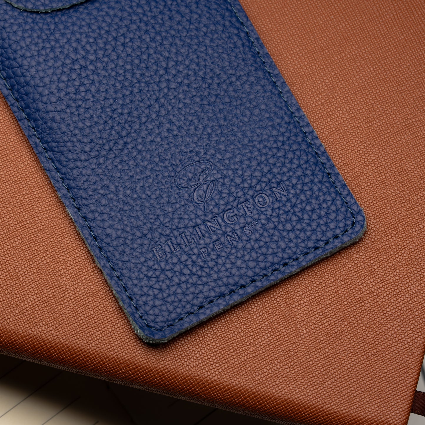 Leather Pen Case Orange