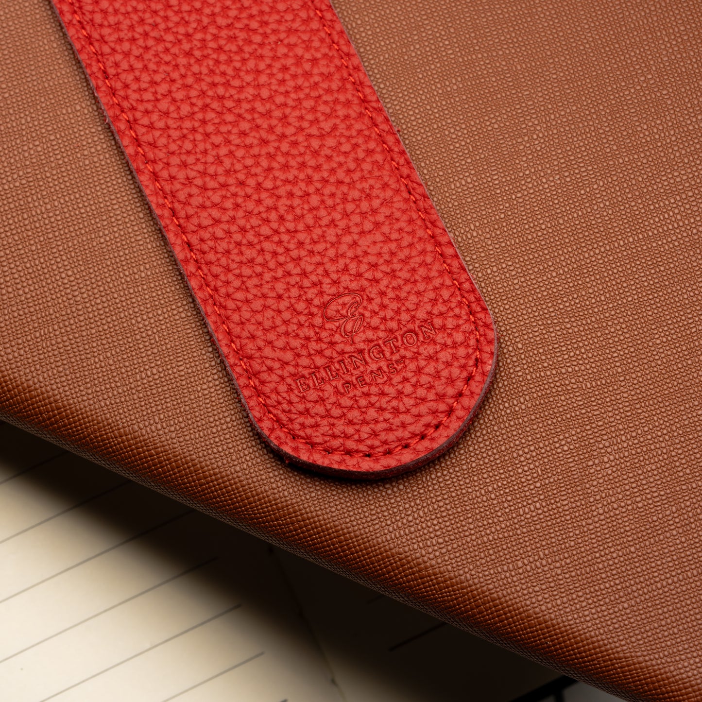 Leather Pen Sleeve Blue