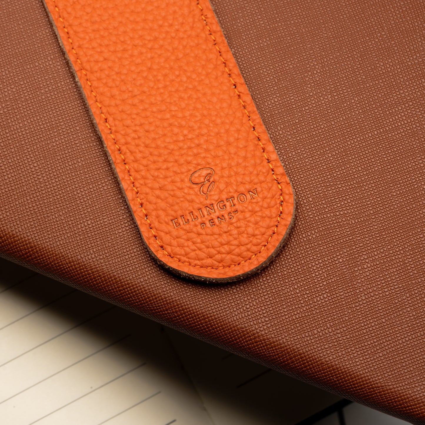 Leather Pen Sleeve Blue