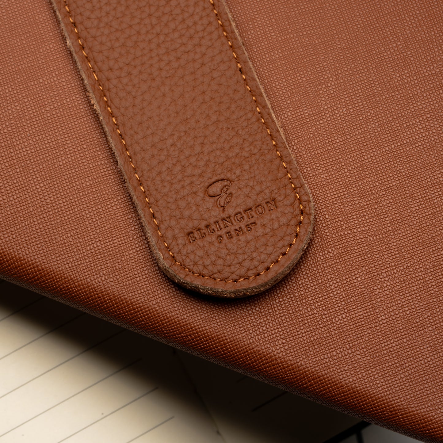 Leather Pen Sleeve Blue