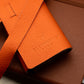Leather Roll Pen Case Red