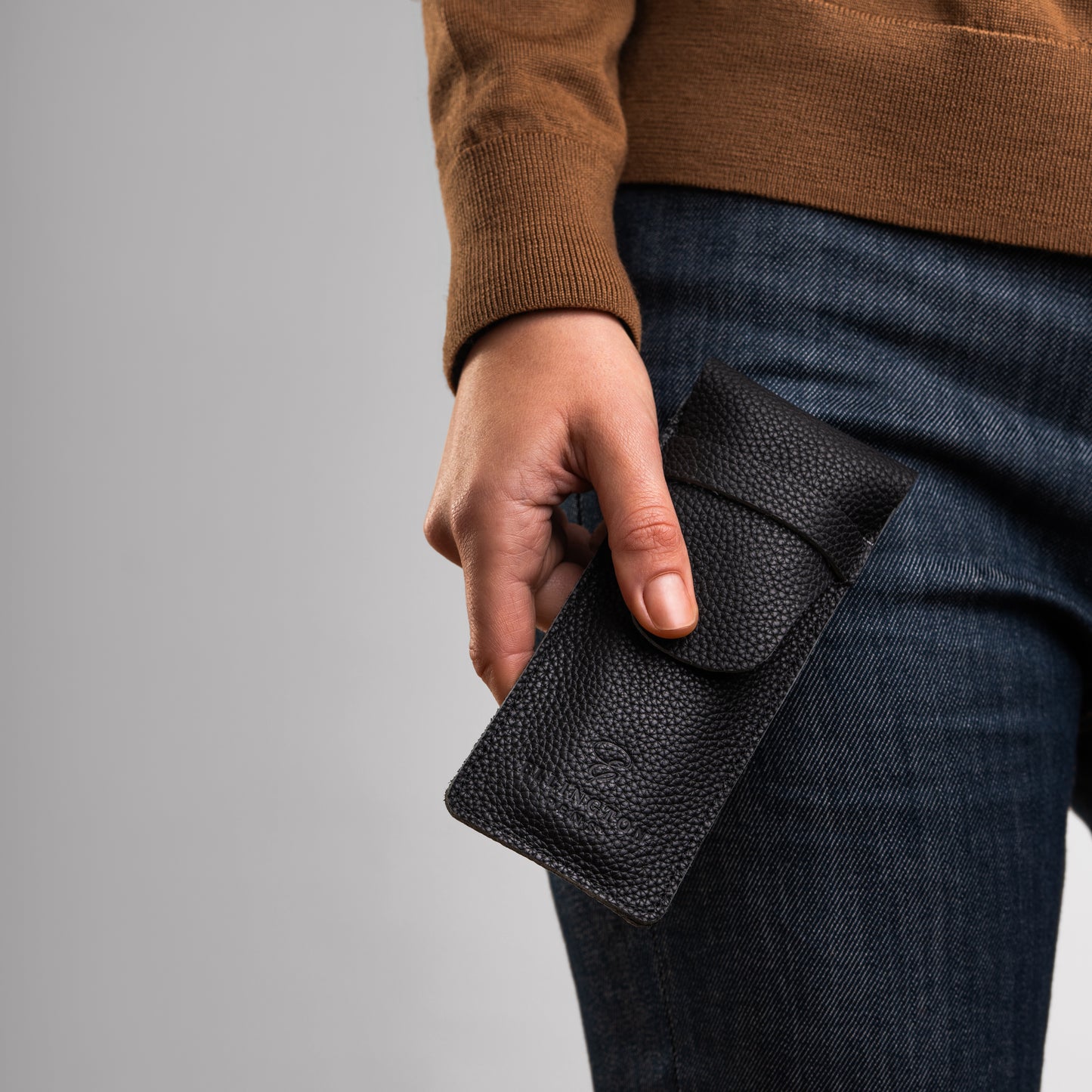 Leather Pen Case Black
