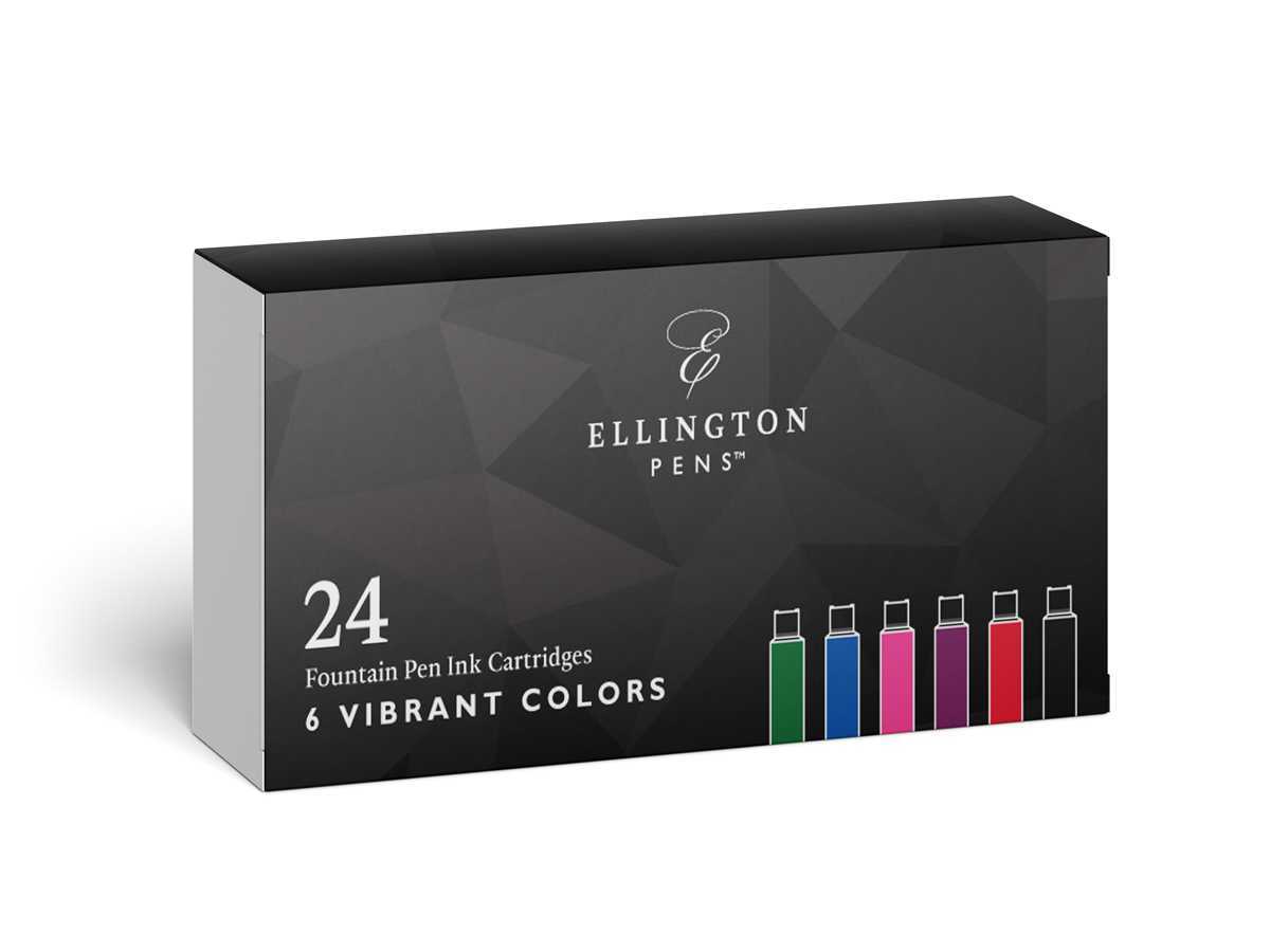 Refill Ink Cartridges - 24 Pack - Compatible with Ellington Pens