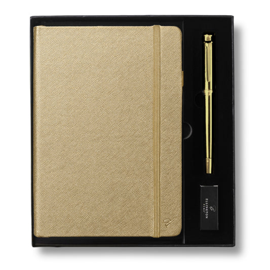 Elysian Gold Journal and Pen Gift Set