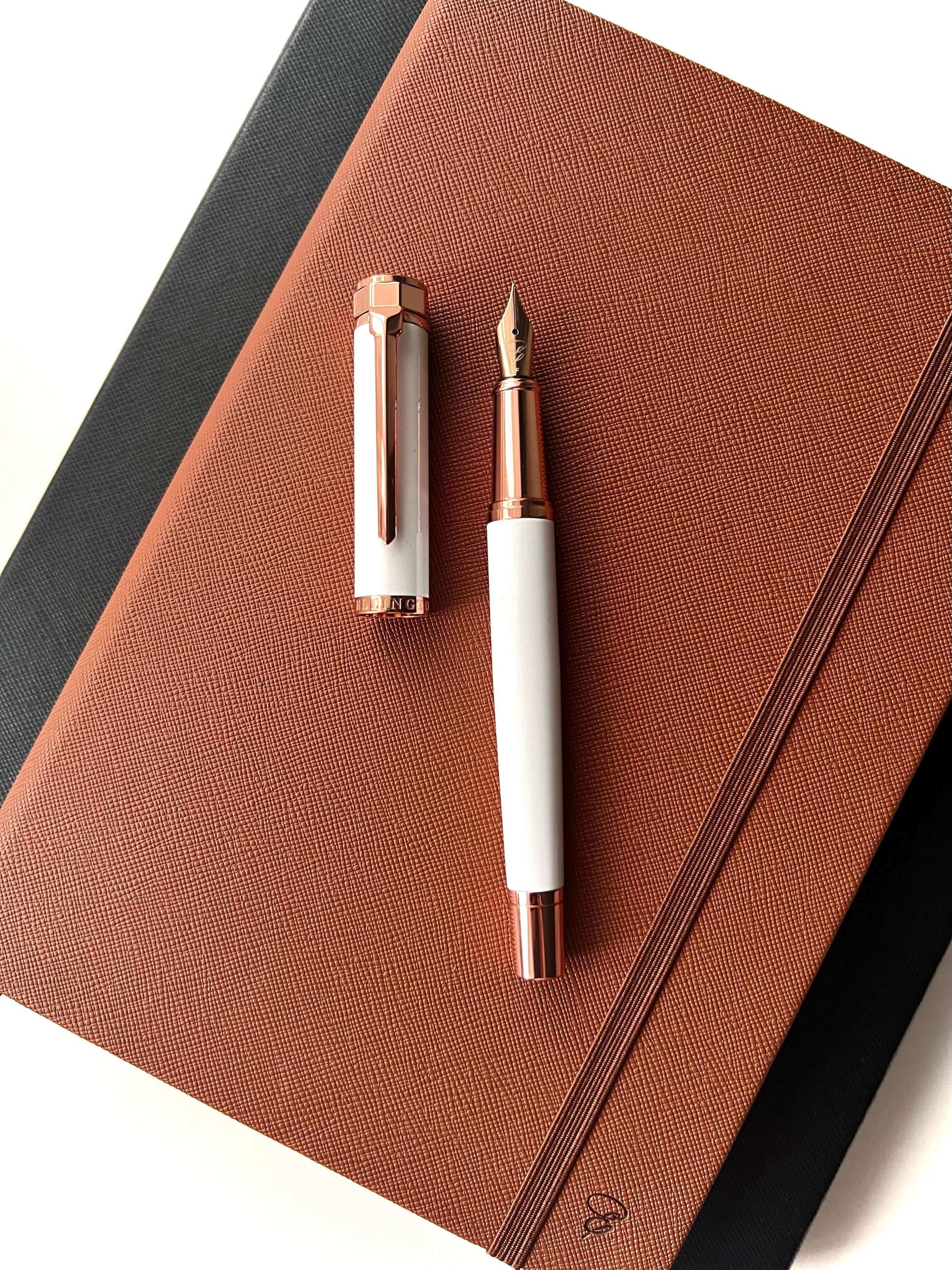 Alpine Rose Journal and Pen Gift Set fountain pen