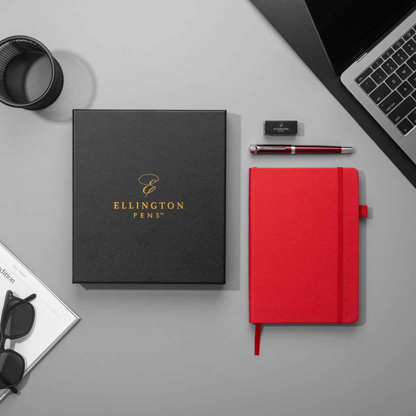 Scarlet Slate Journal and Pen Gift Set