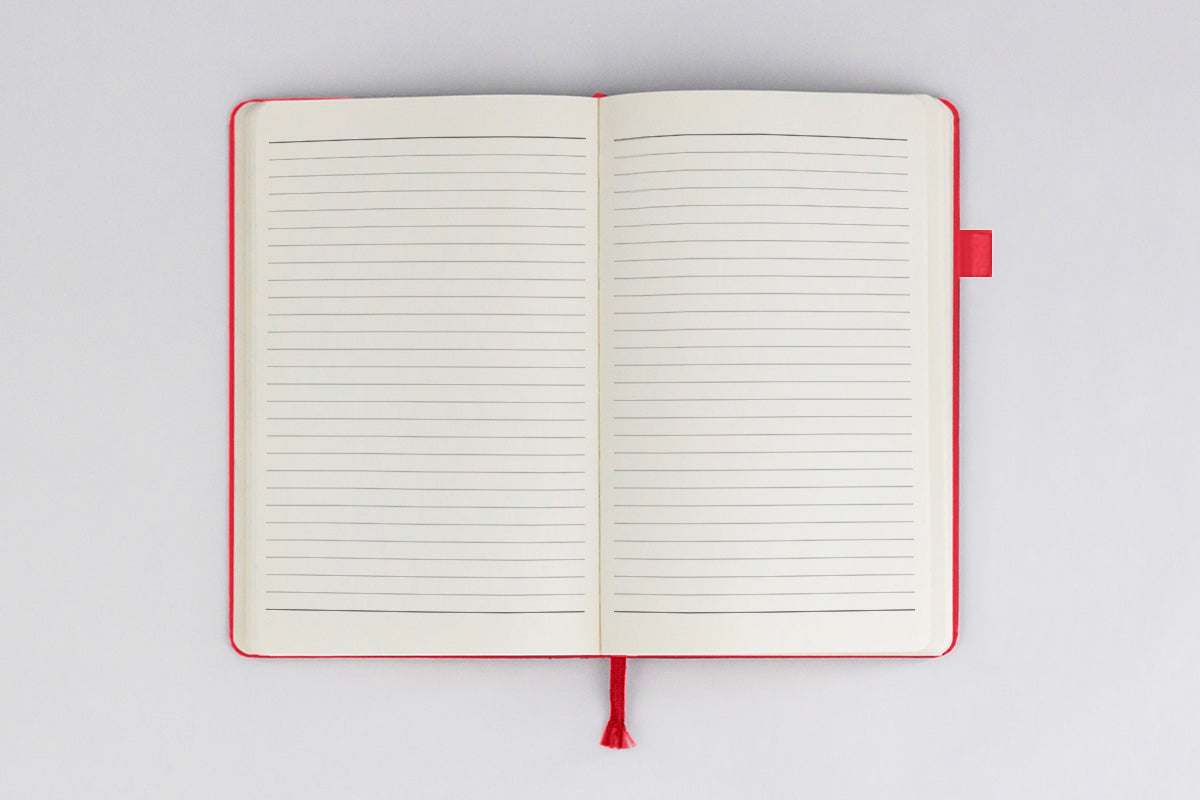 Red Journal - PU Saffiano Leather journal