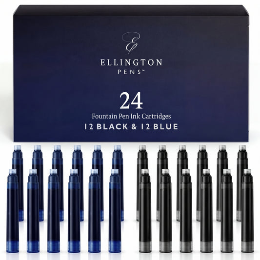 Refill Ink Cartridges - 24 Pack - Compatible with Ellington Pens