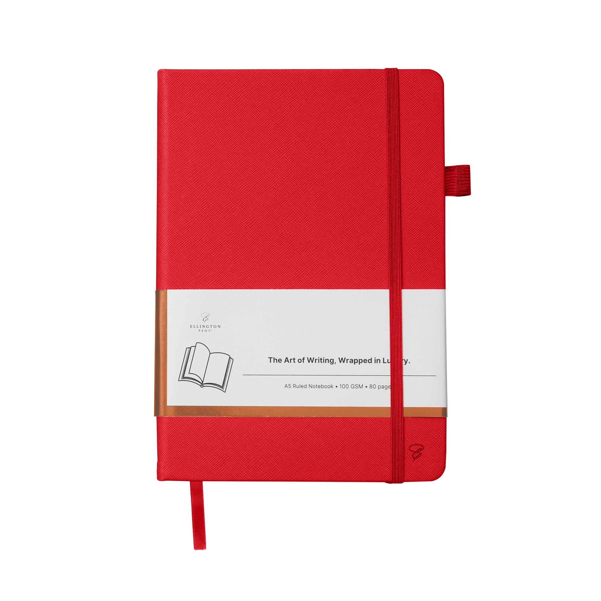 Red Journal - PU Saffiano Leather journal