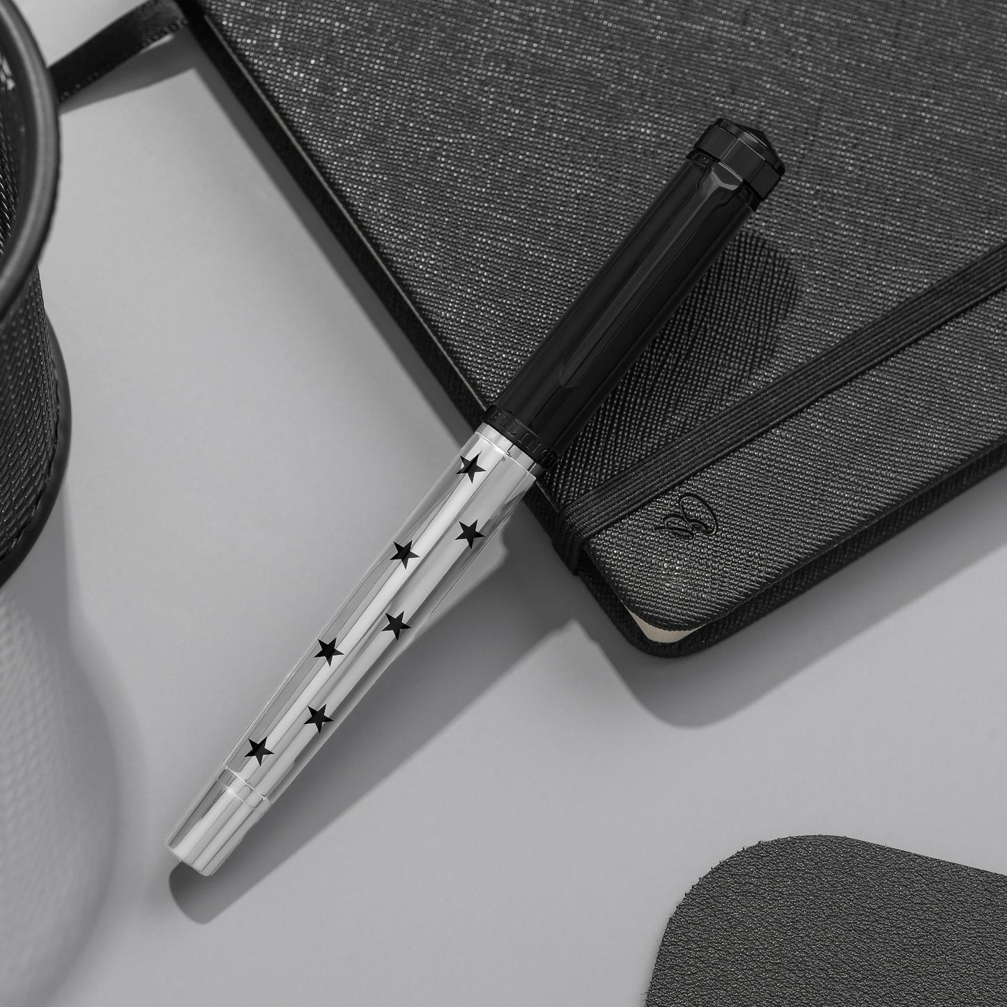 Cosmic Silver Journal and Pen Gift Set