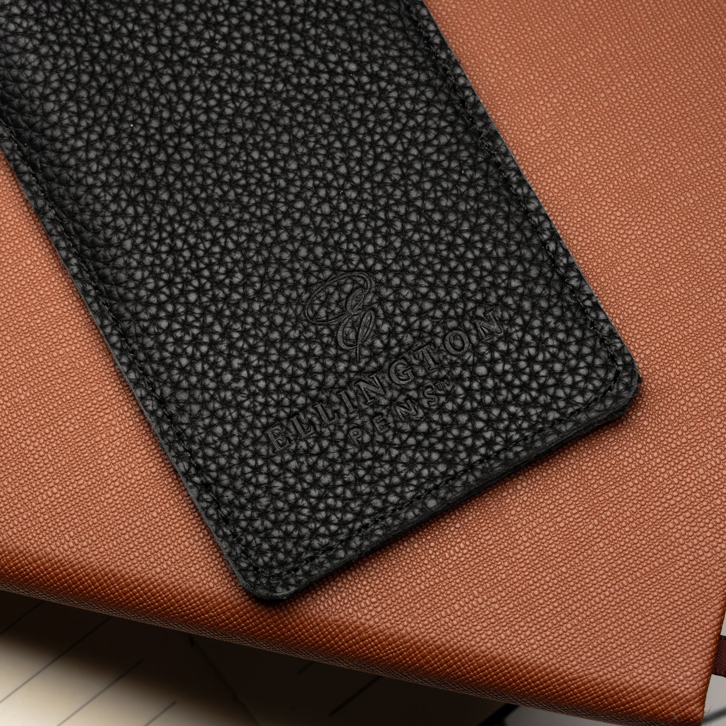 Black Leather Pen Case with Gift Box