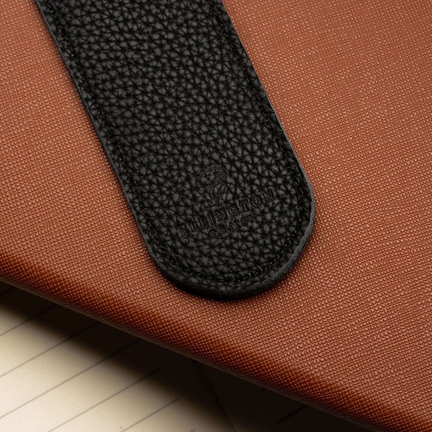 Black Leather Pen Sleeve with Gift Box