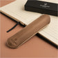 Brown Leather Pen Sleeve with Gift Box