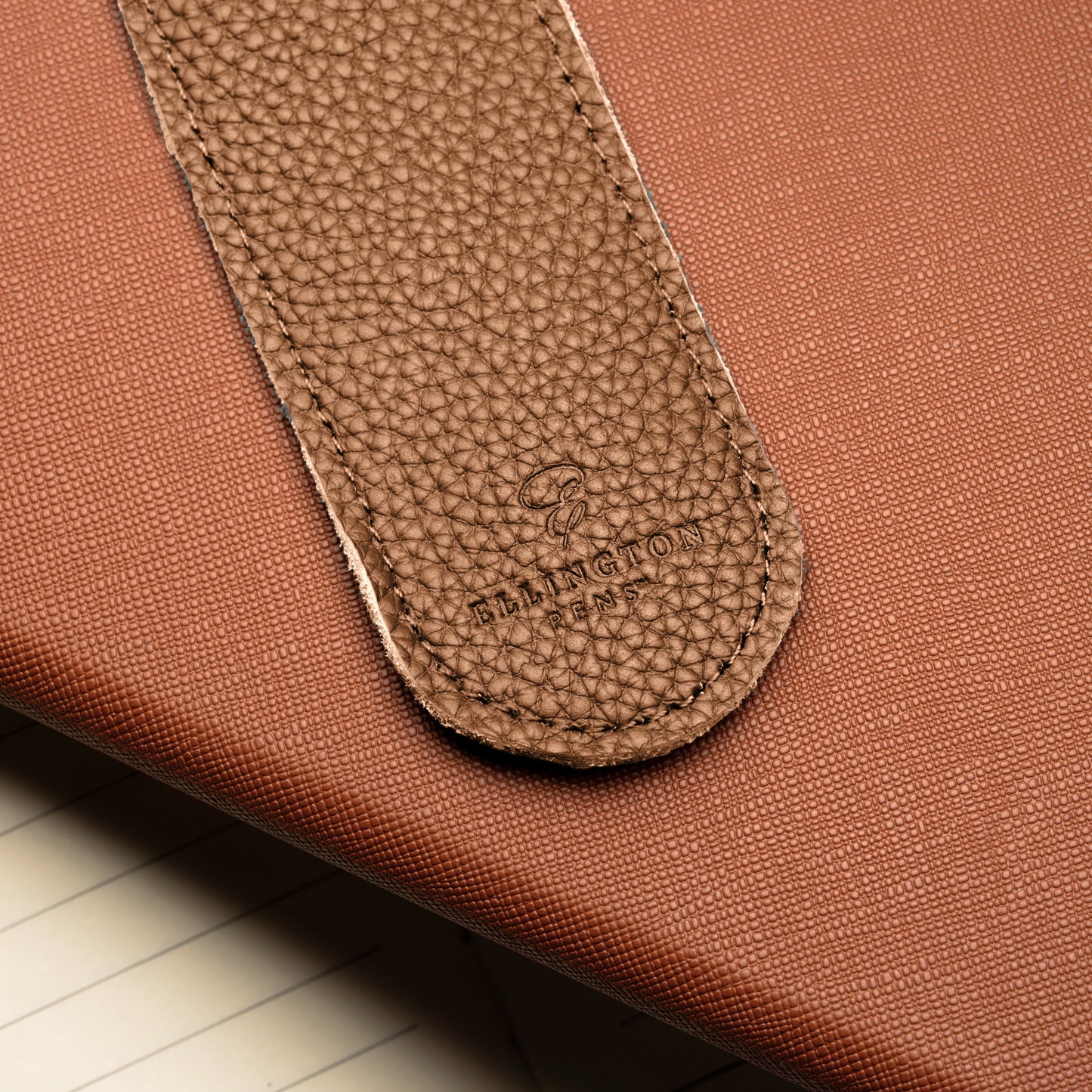 Brown Leather Pen Sleeve with Gift Box