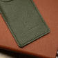 Khaki Green Leather Pen Case with Gift Box