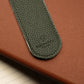 Khaki Green Leather Pen Sleeve with Gift Box