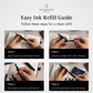 Refill Ink Cartridges - 24 Pack - Compatible with Ellington Pens 24 Vibrant Ink