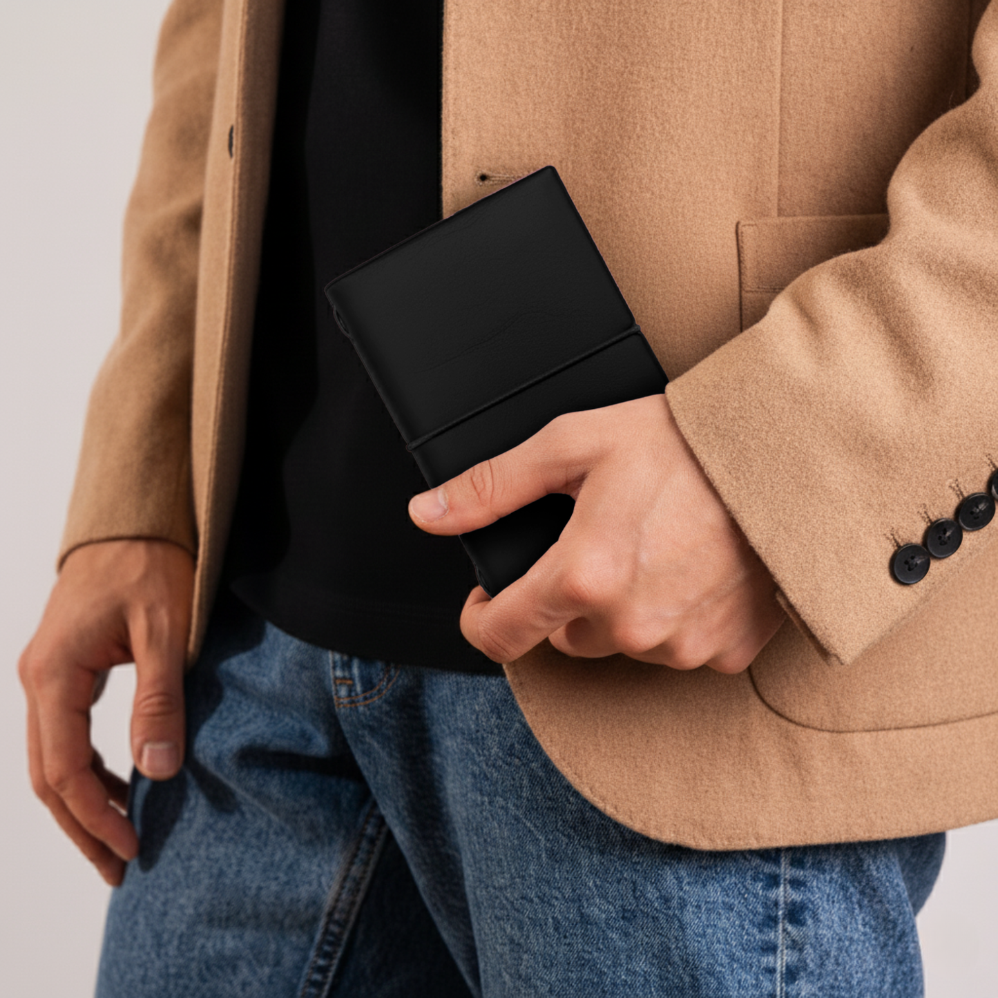 Black Mini Journal - PU Leather