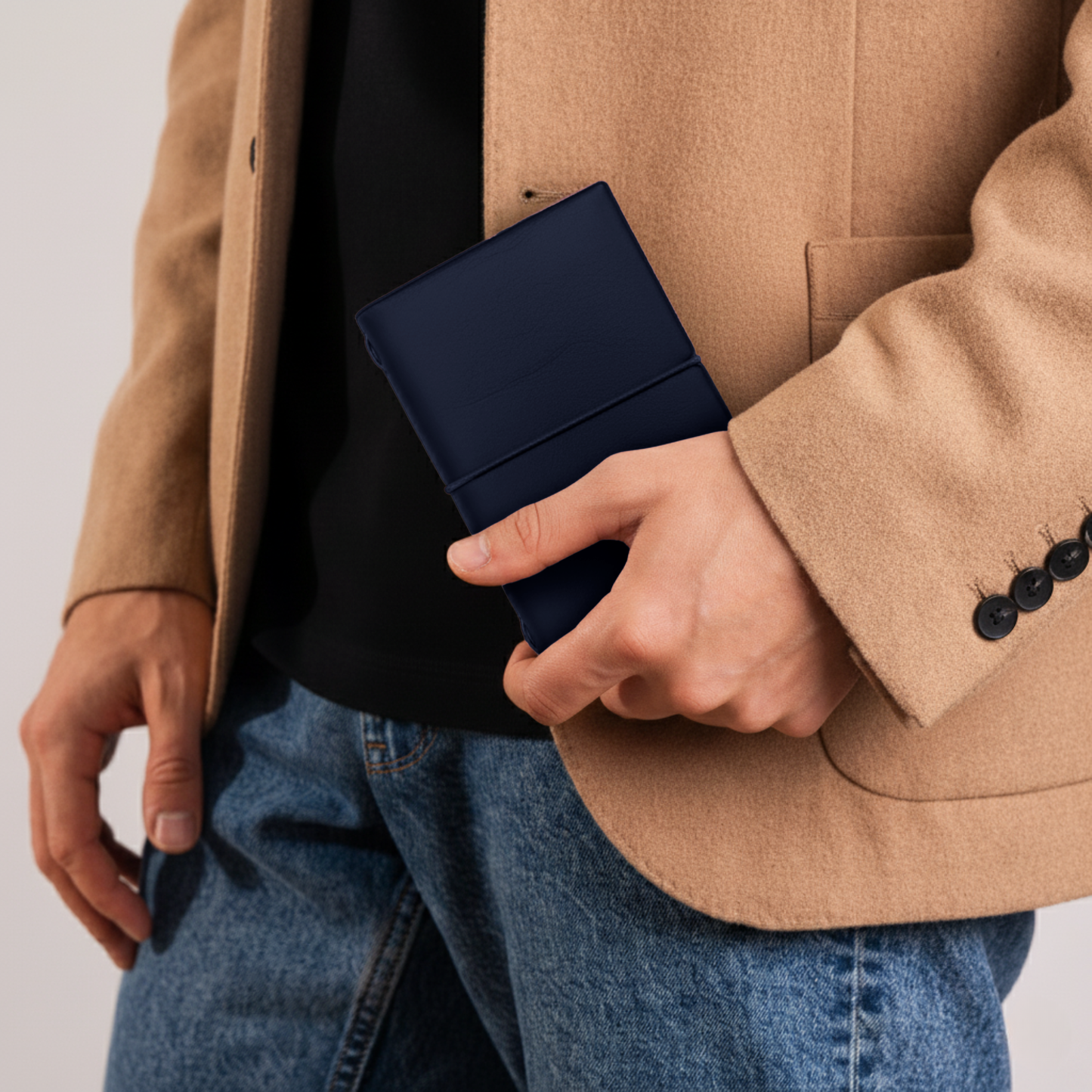 Blue Mini Journal - PU Leather