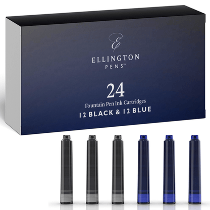 Refill Ink Cartridges - 24 Pack - Compatible with Ellington Pens